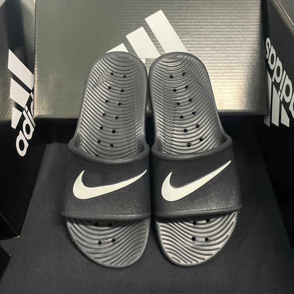 Dép quai ngang Nike đen nam thể thao đúc chống nước, đẹp-nhẹ/ Nike Kawa Shower Black