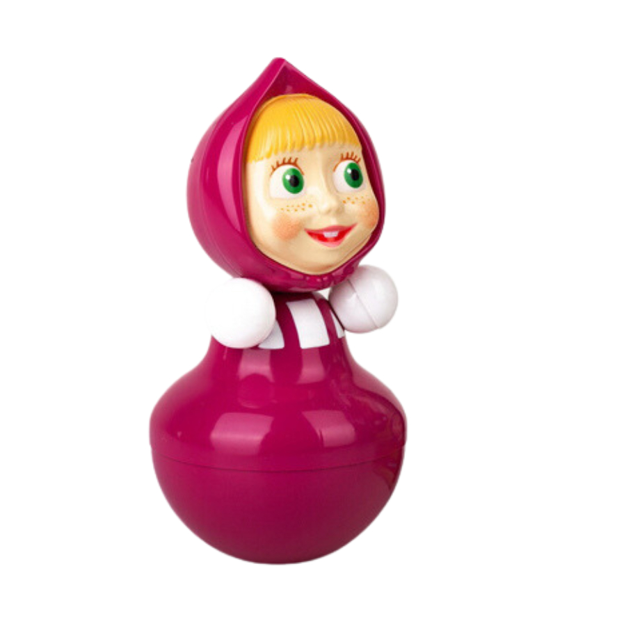 Lật Đật Nga cô bé quàng khăn đỏ Masha, cao 15cm, rộng 9cm, Hàng Chính Hãng