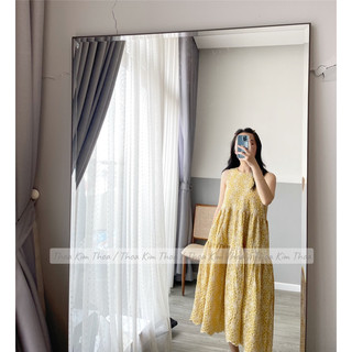 VÁY VÀNG HOA TRẮNG