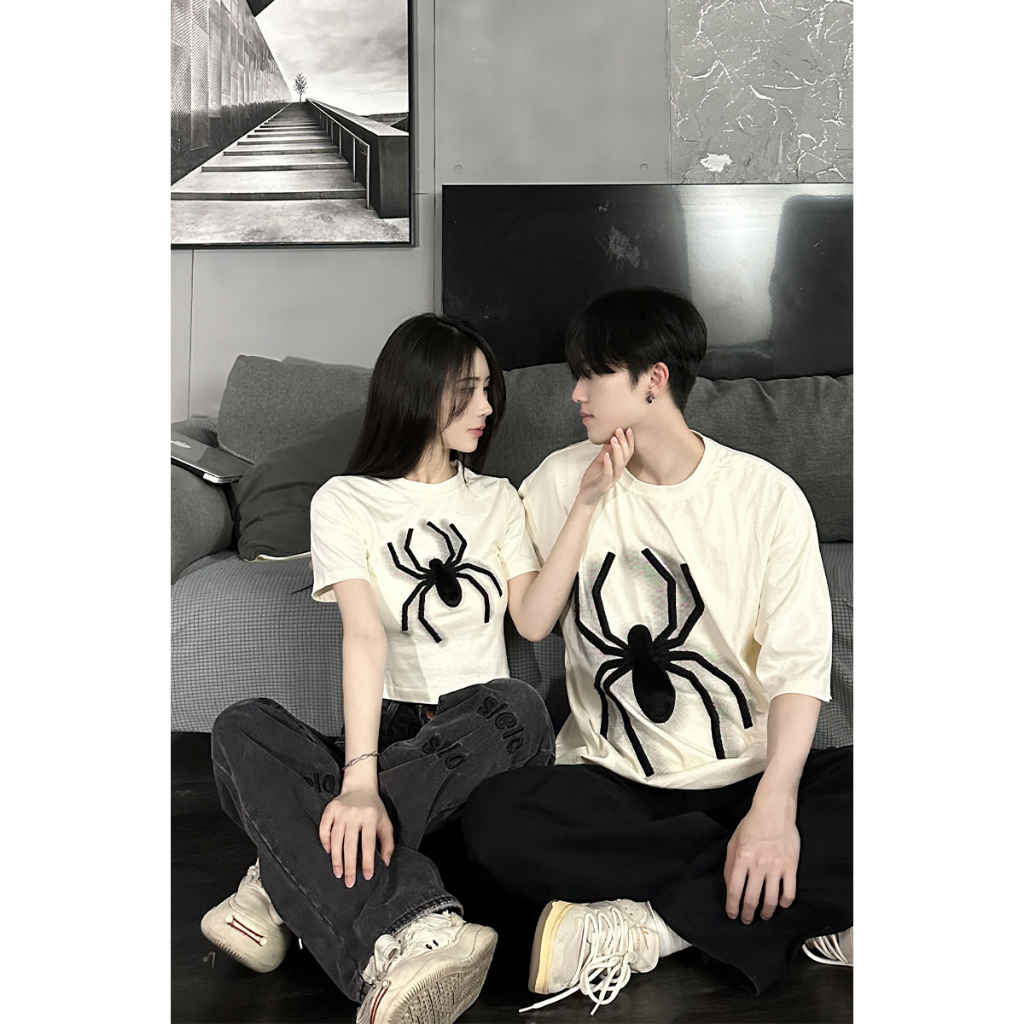 Áo thun ZWQFP cotton cổ tròn ngắn tay dáng rộng thời trang mùa hè dành cho nam và nữ
