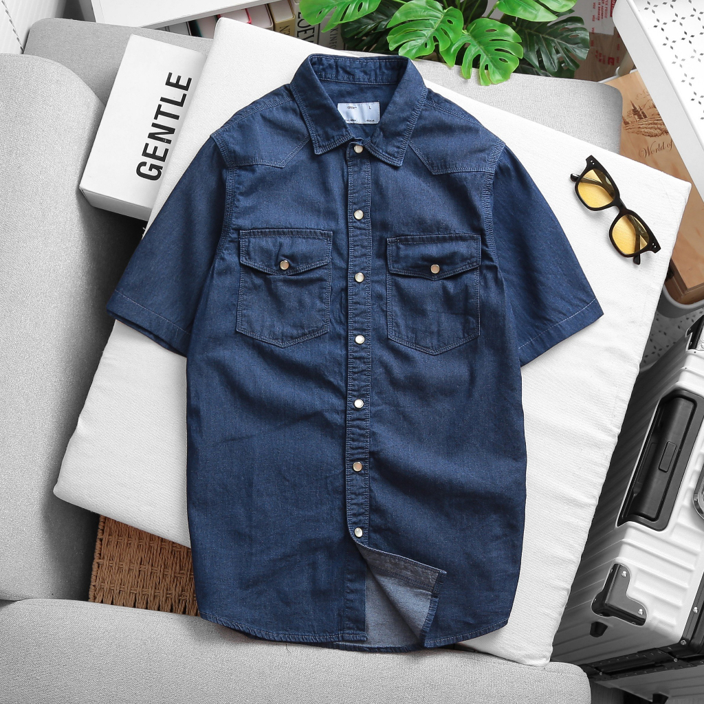 Áo Sơmi Nam Denim TB tay dài/ Tay Ngắn nhiều màu NB02