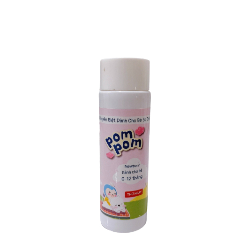 Nước Giặt Xả Cho Bé Sơ Sinh Hương Phấn Thơm PomPom Newborn Chai 100ml