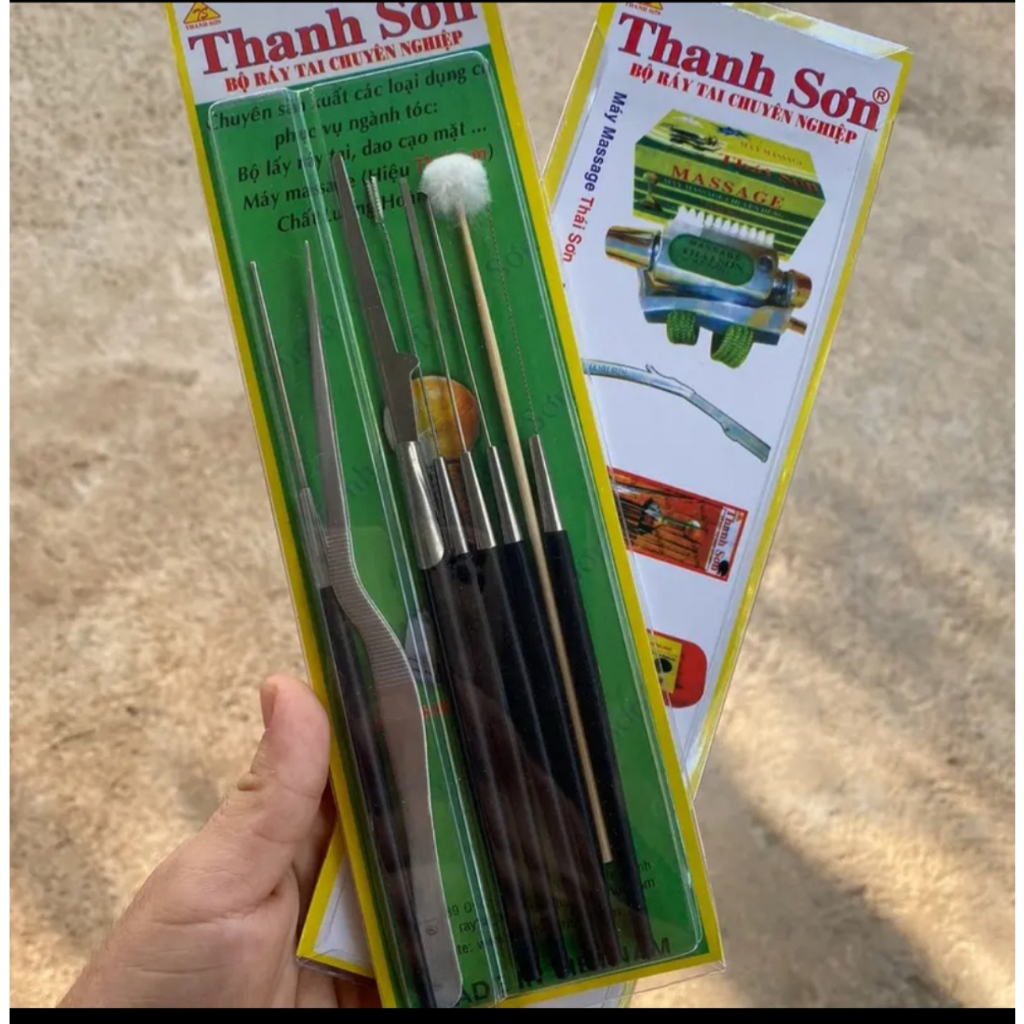 Vỹ ráy tai thanh sơn 8 món cán nhựa