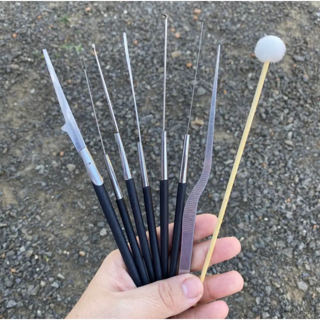 Vỹ ráy tai thanh sơn 8 món cán nhựa