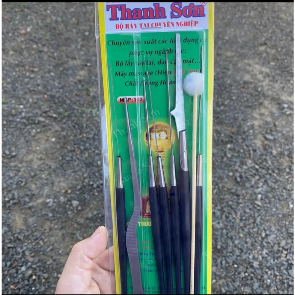 Vỹ ráy tai thanh sơn 8 món cán nhựa