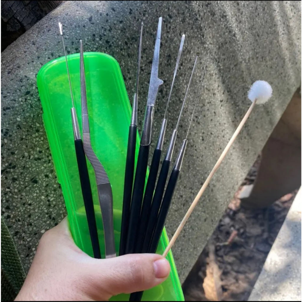 Hộp lấy ráy tai thanh sơn 8 món cán nhựa