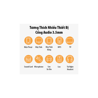 Cáp Audio 3.5mm (M/M) Ugreen ( 1m 10648 , 1.5m 20497 , 2m 20782 , 3m 20785 ) hỗ trợ Mic