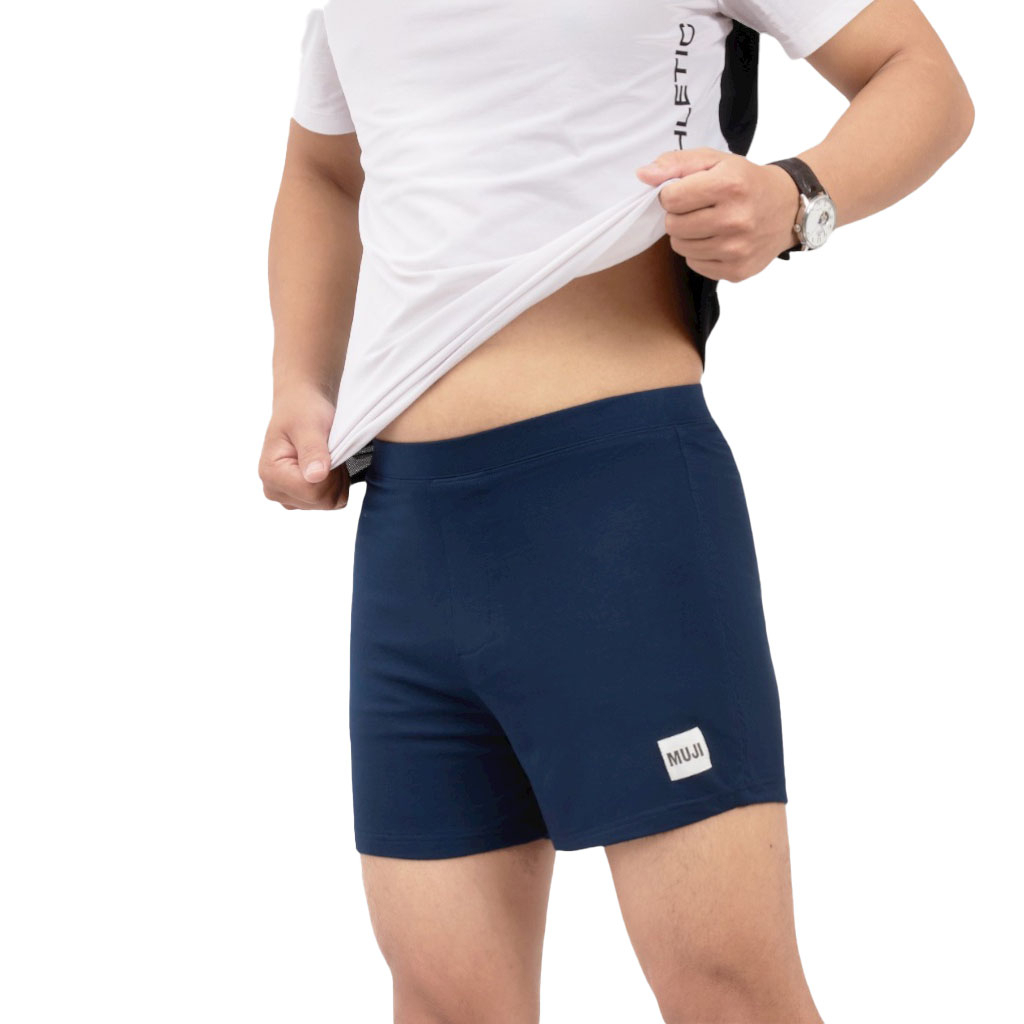 Quần đùi nam cotton mặc nhà hàng VNXK Vinstore 1MJ, quần đùi ngủ chất cotton 100% co giãn, siêu mềm, siêu thoáng mát