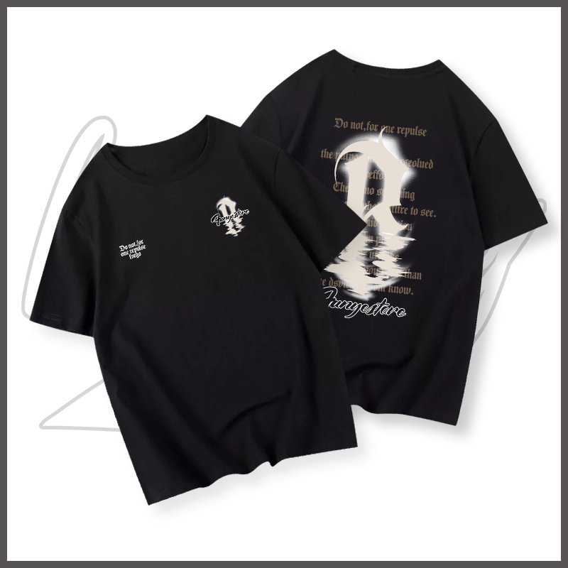 Áo thun phông nam boy phố BEEYANBUY wash đen T-shirt đẹp hiphop unisex 100% cotton-Y0233