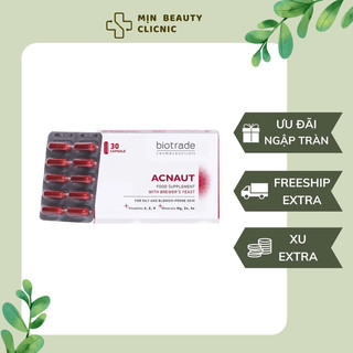 Viên uống giảm mụn Biotrade Acnaut Food Supplement - Hộp 30 viên