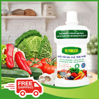 NƯỚC RỬA RAU CỦ QUẢ -THỰC PHẨM TƯƠI SỐNG SUNRED 500ml