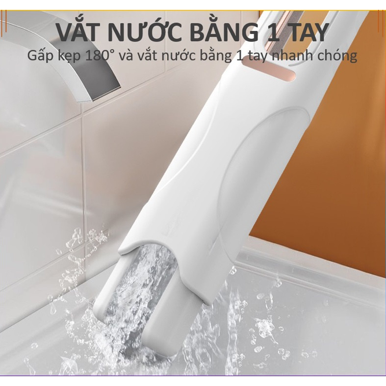 Cây Lau Bàn Bếp Đa Năng Tự Vắt Thông Minh Mini 25cm, Bọt Biển Siêu Thấm Hút Tiện Lợi Gập Gọn