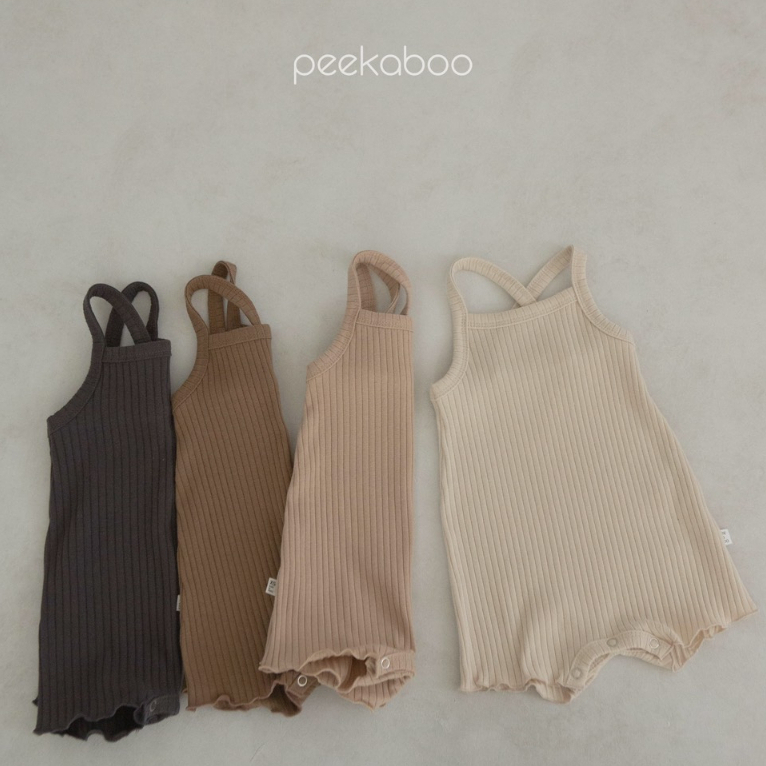Bodysuit hai dây Hàn Quốc cho bé - Peekaboo Mango