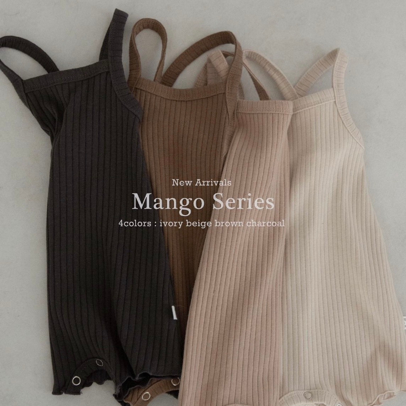 Bodysuit hai dây Hàn Quốc cho bé - Peekaboo Mango