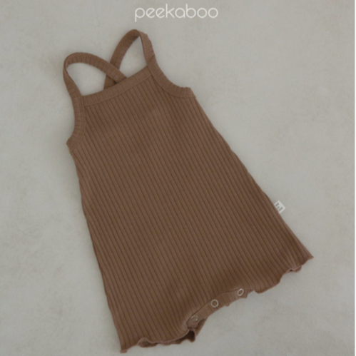 Bodysuit hai dây Hàn Quốc cho bé - Peekaboo Mango