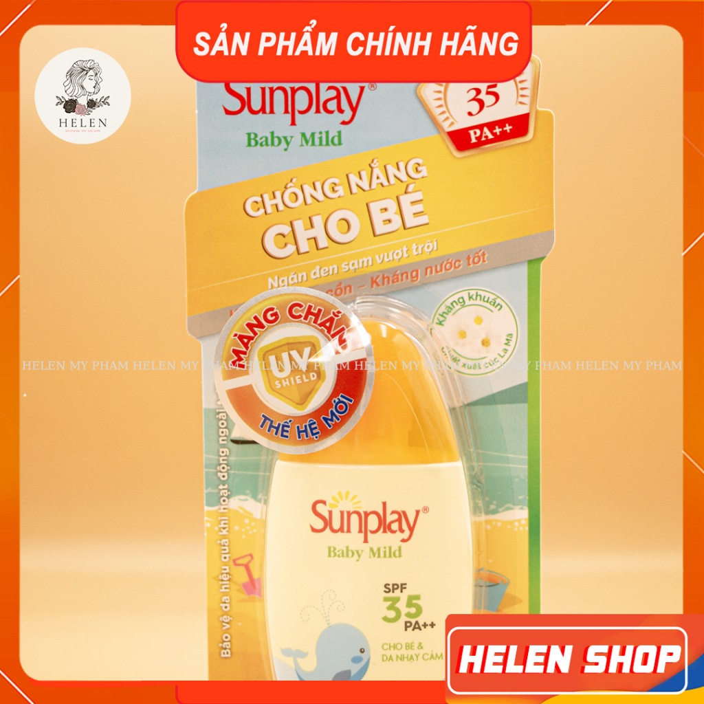 Kem Chống Nắng Cho Bé Và Da Nhạy Cảm Sunplay Baby Mild SPF 35, PA++ 30g, Ngăn Đen Sạm, Dưỡng Ẩm
