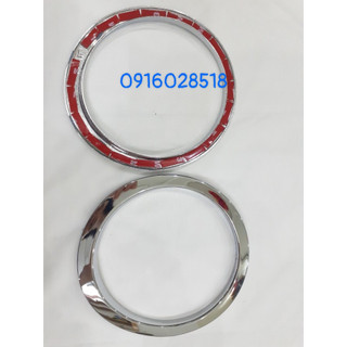 Ốp viền đèn gầm sau xe hyundai i10 2018 2019 2020 bản hatchback 1 đầu, ốp đèn sương mù i10 mạ crom cao cấp