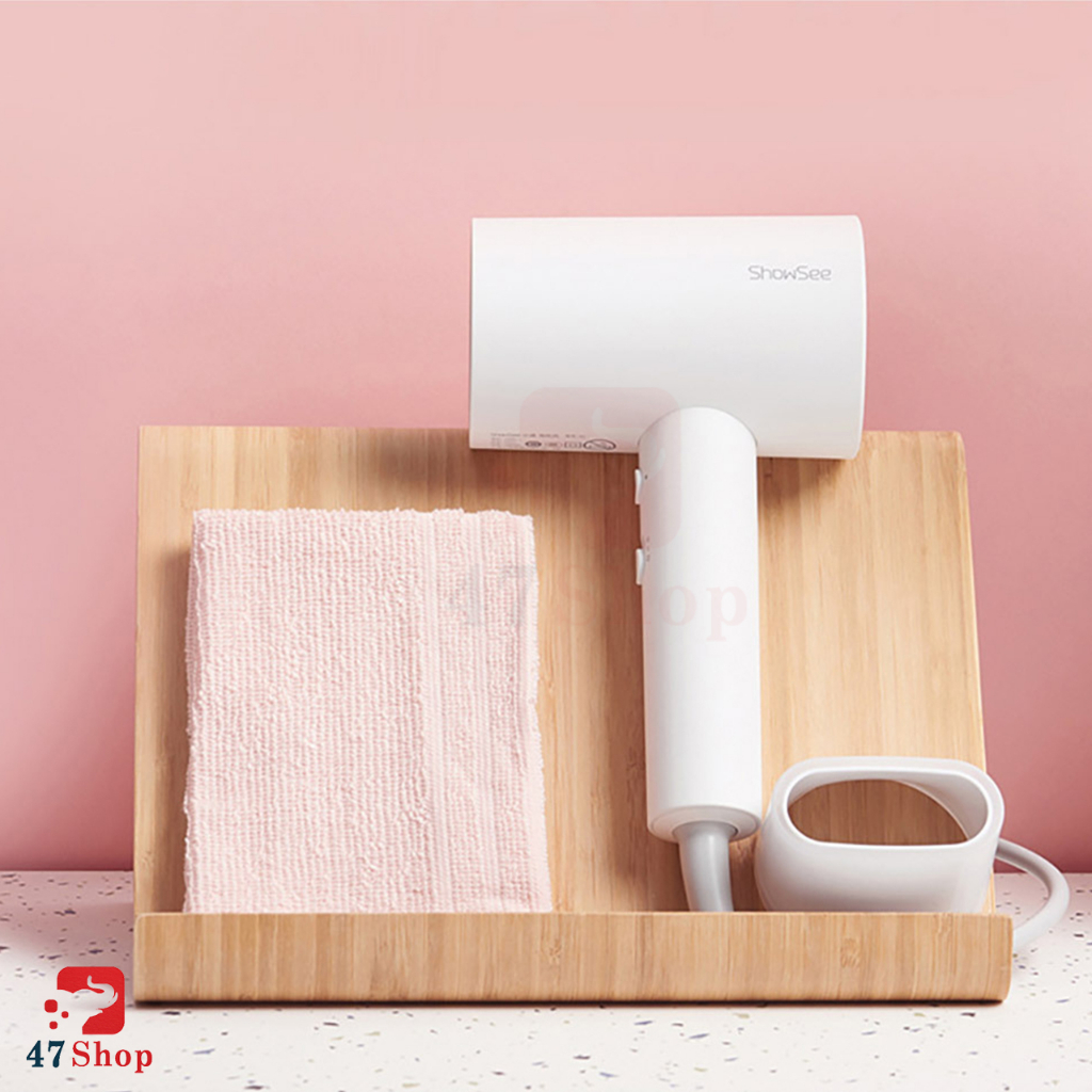 Máy Sấy Tóc Xiaomi Showsee A1-W Ion Âm Chống Khô Tóc, Công Suất Lớn 1800W - Kèm hộp quà tặng gương cao cấp