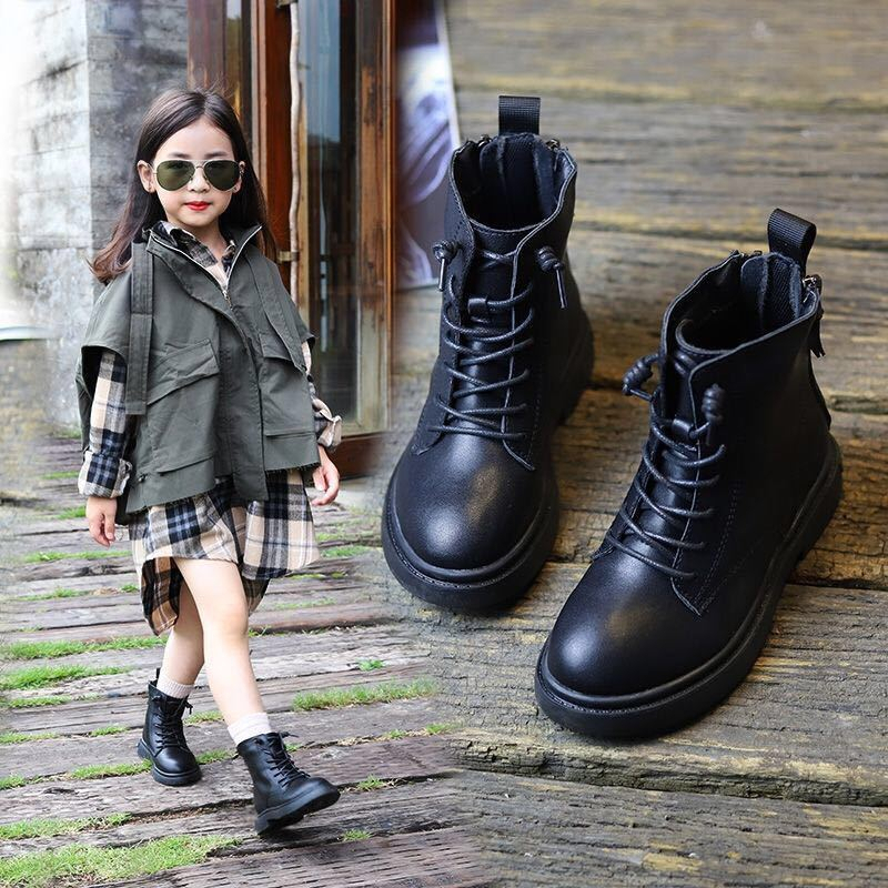 Giày Boot cao cổ cho bé gái từ 3-14 tuổi phong cách hàn quốc -2024