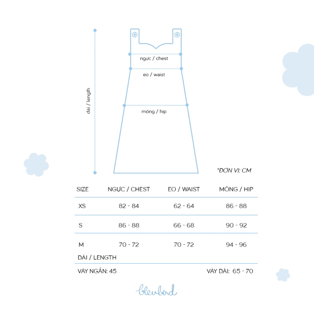BLEUBIRD Váy cotton co giãn dáng ôm Comfy Dress