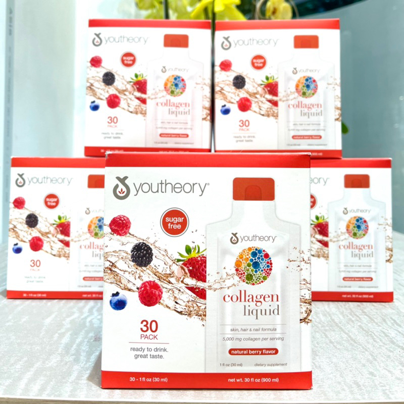 Nước uống Youtheory Collagen Liquid 30 gói x 30ml Mỹ