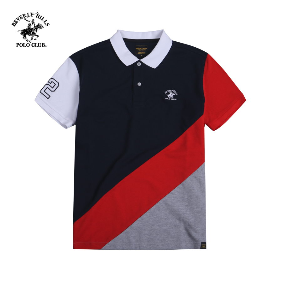 Beverly Hills Polo Club - Áo polo Ngắn tay Nam Regular Fit NAVY NVM- BHPC PMRSS23TL048