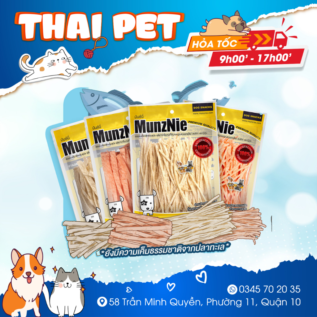 Cá Sợi Cua Sợi Thái Lan Pet Snack 500g