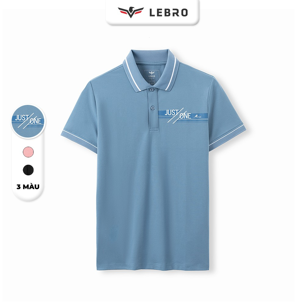 Áo Thun Polo Nam Có Cổ LEBRO Dáng Slimfit , Chất Cotton CVC Cao Cấp , Phong Cách Thể Thao Trẻ Trung PL23-009