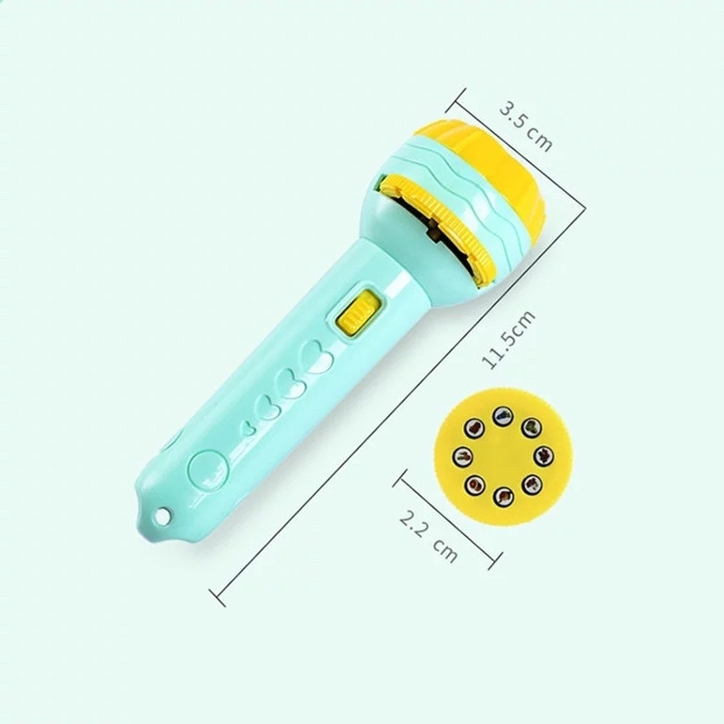 Đèn pin chiếu hình full bộ 80 hình cho bé thoả thích khám phá