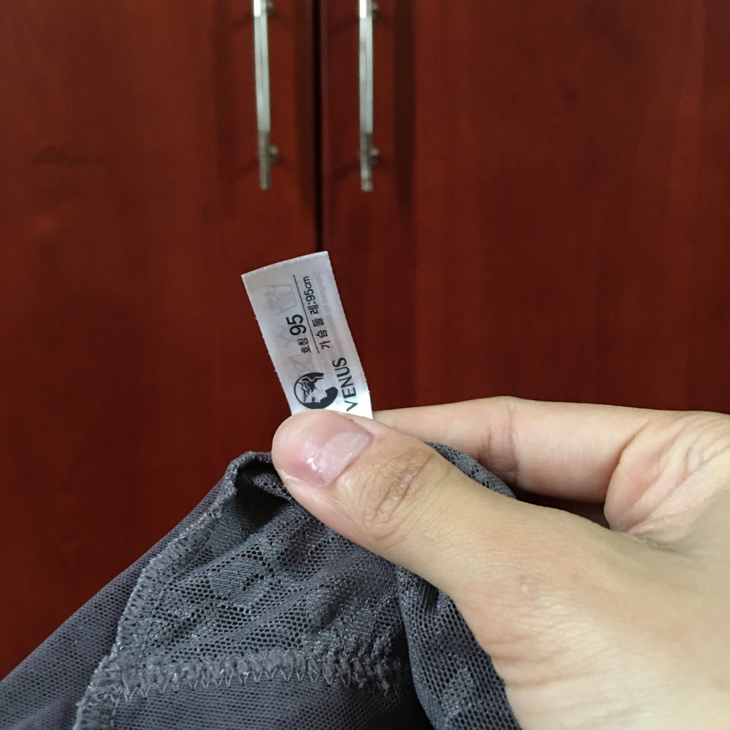 Áo ngực si size L 36/38 CD ren xám mút mỏng không gọng form bra tập