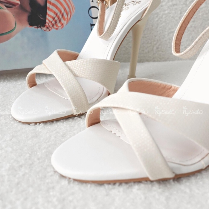 Giày sandal cao gót nữ NySmile 9P gót nhọn quai chéo - The NySmile - WILLA