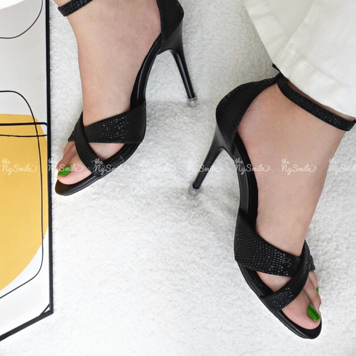 Giày sandal cao gót nữ NySmile 9P gót nhọn quai chéo - The NySmile - WILLA