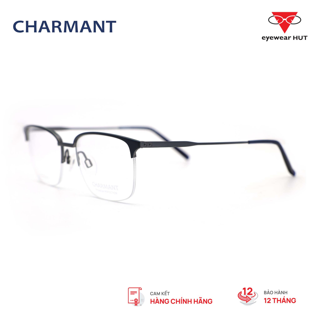 Kính Gọng Unisex chính hãng CHARMANT  CH29116_51 phong cách Thời Trang kiểu dáng Browline/Clubmasters