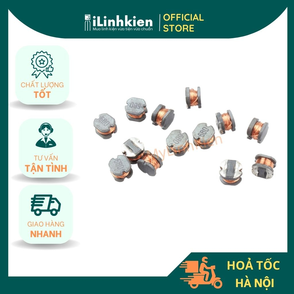 Cuộn cảm dán 4.7uH CD75-4R7 7.8x7x5mm chất lượng cao.