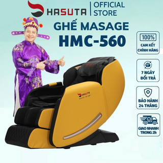Ghế massage cao cấp Hasuta HMC-560 nhiều bài massage toàn thân, sưởi lưng hồng ngoại, điều khiển bằng giọng nói -BH 24th