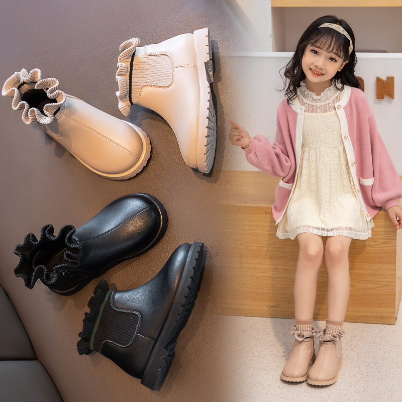 Giày Boot cao cổ cho bé gái từ 3-14 tuổi phong cách hàn quốc 1