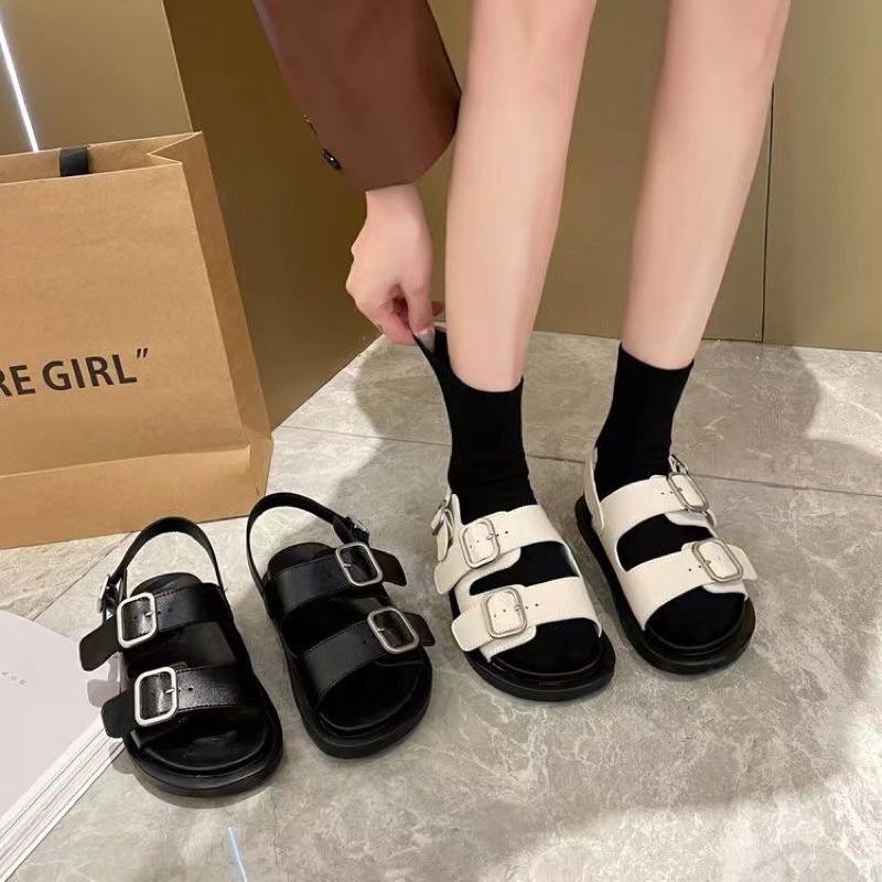 DÉP SANDAL MARSHMALLOW QUAI CÀI MARTIN CÁ TÍNH HÀNG NGÀY ĐẾ BẰNG KIỂU HÀN DÉP HỌC SINH