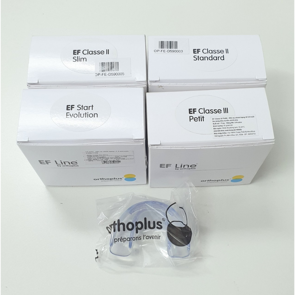 Niềng răng chỉnh hình chức năng EF LINE các loại: Hãng sản xuất: Orthoplus/ Pháp
