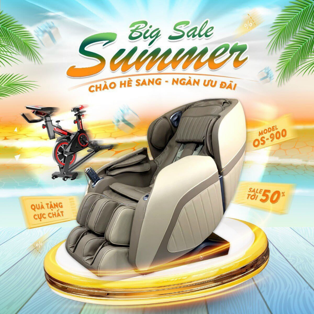 {SALE 50% + TẶNG QUÀ} Ghế Massage Toàn Thân Nhật Bản Okinawa S900 (điều khiển giọng nói, massage kéo giãn toàn thân)