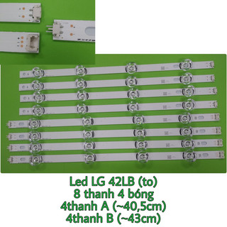 Bộ led tv lg 42lb582/42lf550t - bộ gồm 8 thanh 4 led