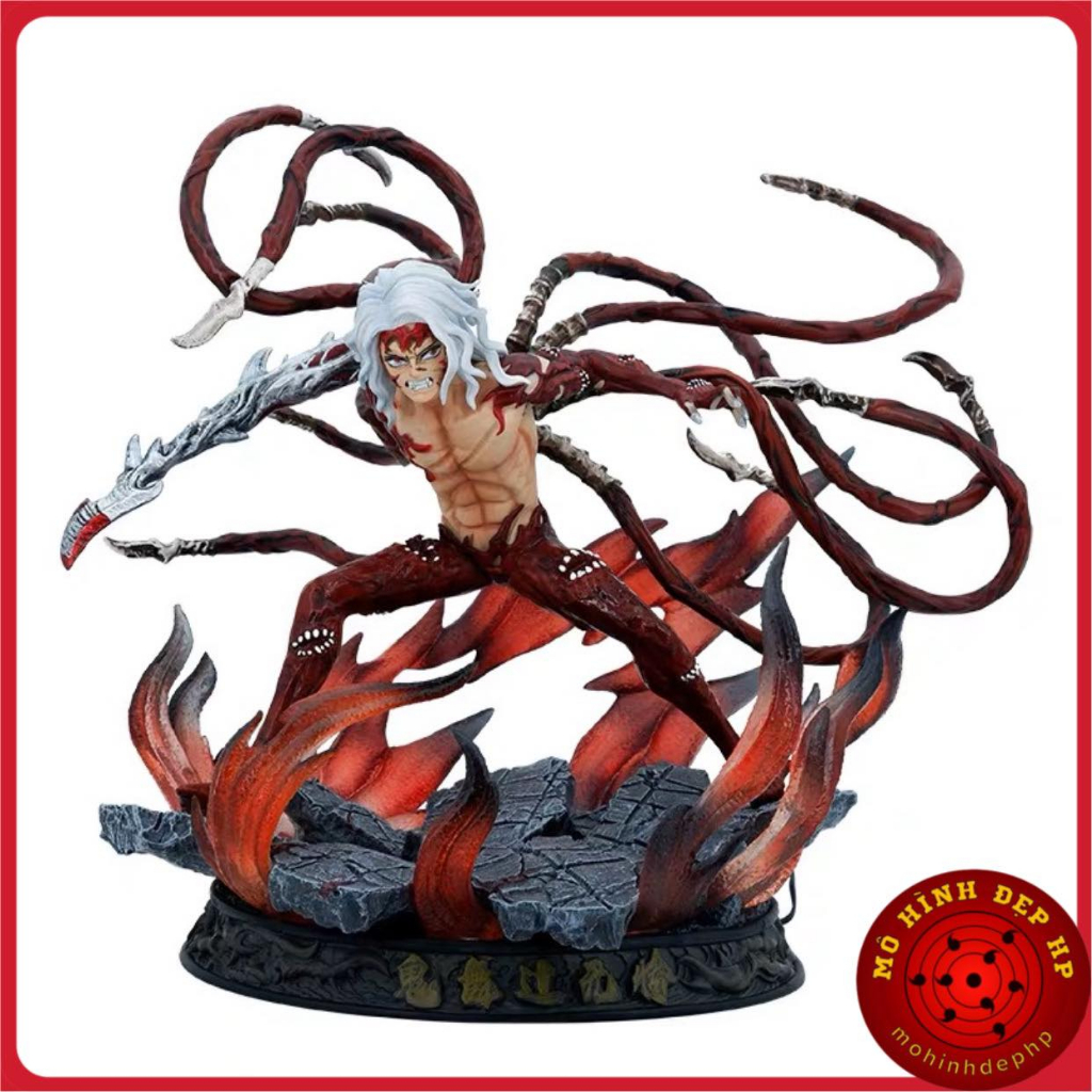 Mô hình chúa quỷ Muzan Kimetsu no Yaiba Thanh gươm diệt quỷ có đèn led hộp màu
