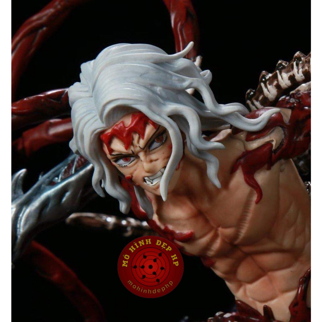 Mô hình chúa quỷ Muzan Kimetsu no Yaiba Thanh gươm diệt quỷ có đèn led hộp màu