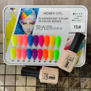 Sơn gel móng tay nail , Sét sơn gel neon 9 màu chính hãng , tặng bảng sơn