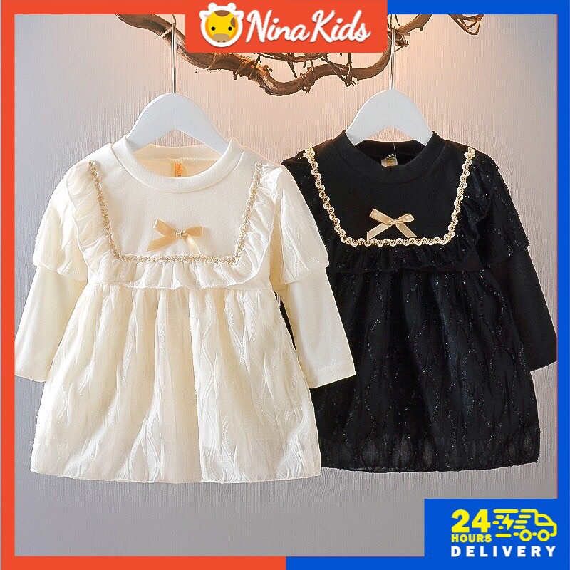 Váy công chúa dài tay hàng Quảng Châu cc