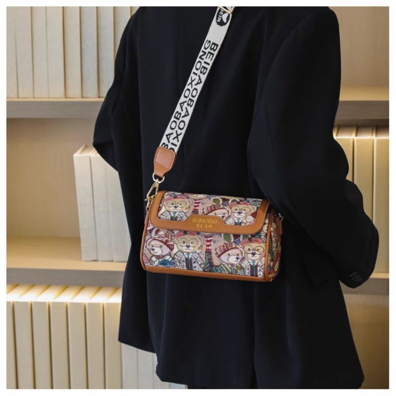 Túi đeo cheo nữ chất da PU - Túi messenger da nữ đeo chéo