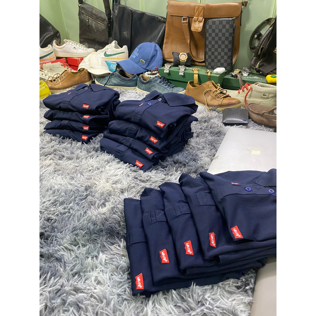 L.evis USA áo thun polo nam tay ngắn cổ bẻ vải cá sấu L.acoste co giãn 4 chiều cao cấp dệt bo vi tính form slim fit
