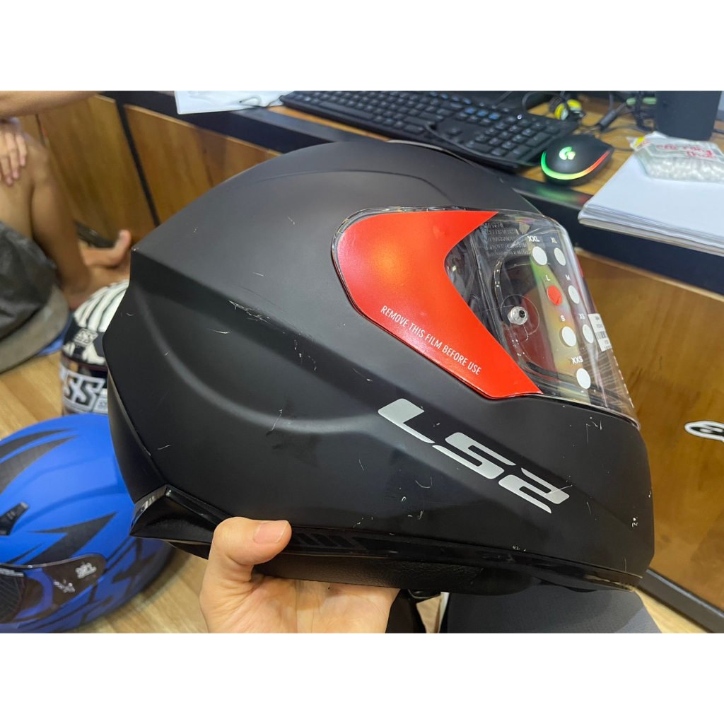 THANH LÝ - MŨ BẢO HIỂM LS2 FF320 STREAM EVO HYPE BLACK WHITE TITANIUM