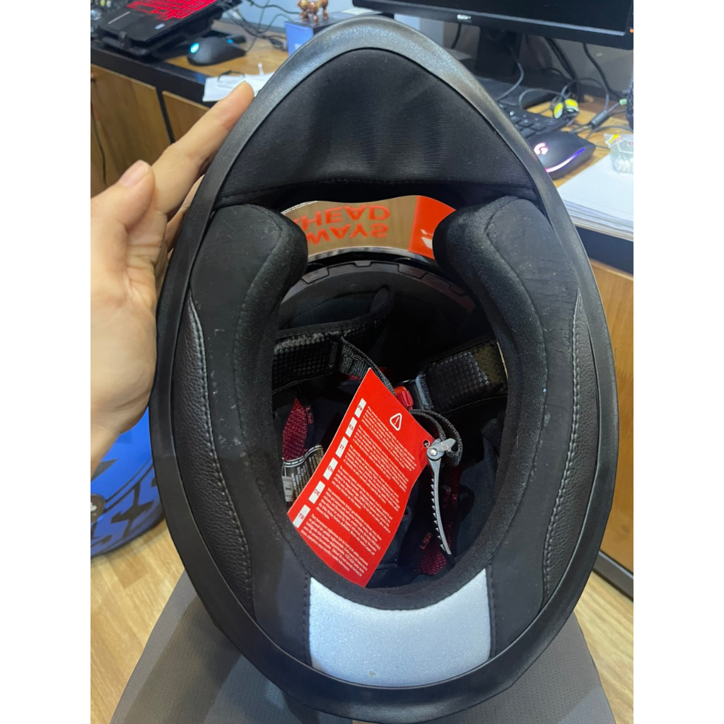 THANH LÝ - MŨ BẢO HIỂM LS2 FF320 STREAM EVO HYPE BLACK WHITE TITANIUM