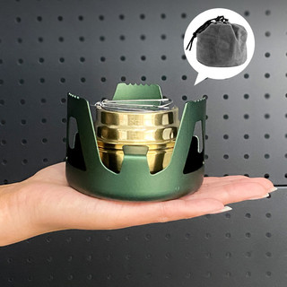 Bếp cồn dã ngoại mini có thể mang theo du lịch thiết kế chống tràn tiện lợi an toàn