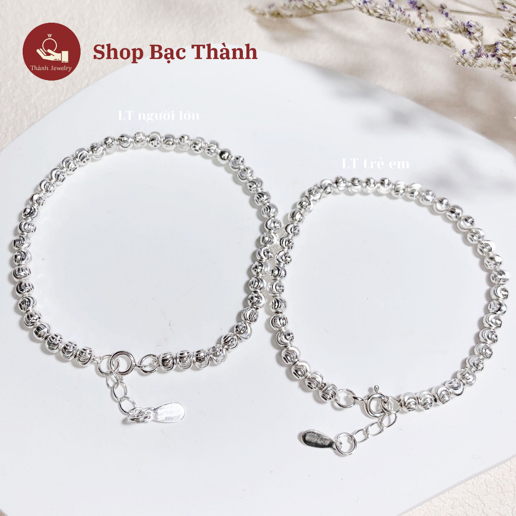 Lắc Tay Nữ Bạc Ta Bi Phay , Lắc Tay Đôi Cho Mẹ Và Bé ( Có Bảo Hành Làm Sáng, Ảnh Thật )